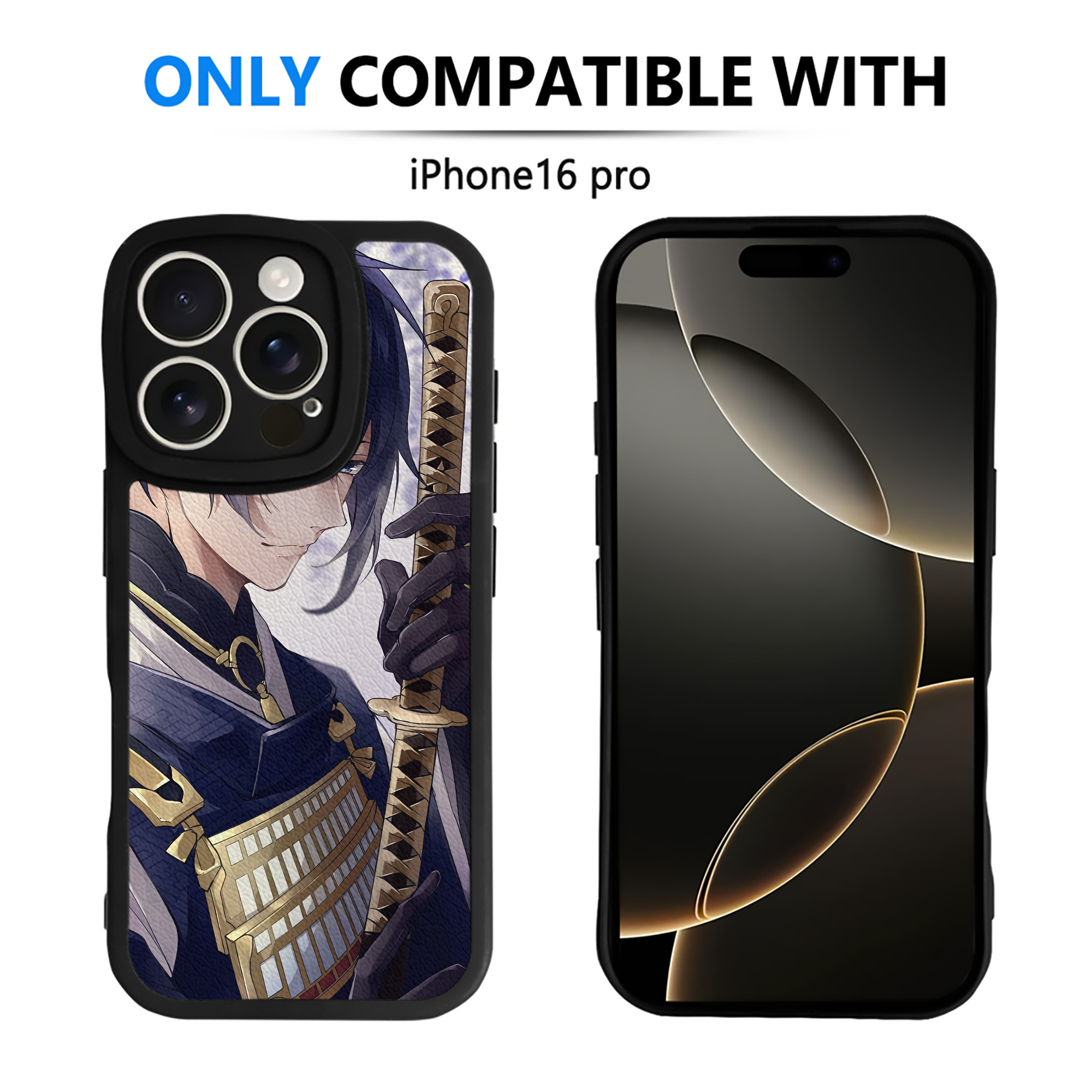 （画像用） 刀剣乱舞 Touken Ranbu 【iPhone 16シリーズ対応】シリコンスマホケース（レザー調） 材質：シリコン